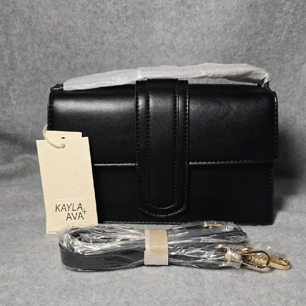 Kayla + Ava Vegan Leather Crossbody Bag NWT